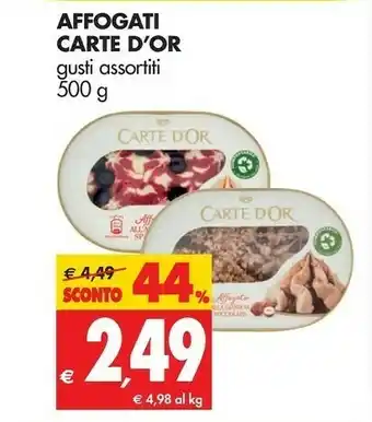 Tigros Carte d'or Affogato Al Caffè 500 G(ml) offerta