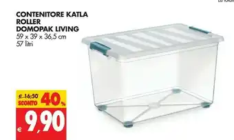 Tigros Domopak Living Contenitore Katla Roller offerta