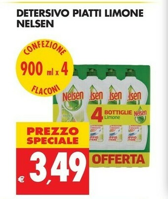Tigros Nelsen Detersivo Piatti Limone offerta
