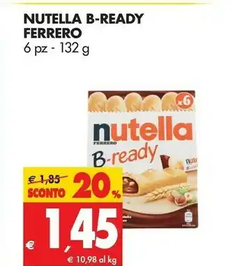 Tigros Ferrero Nutella B-ready New + Nutella 132 G(ml) offerta
