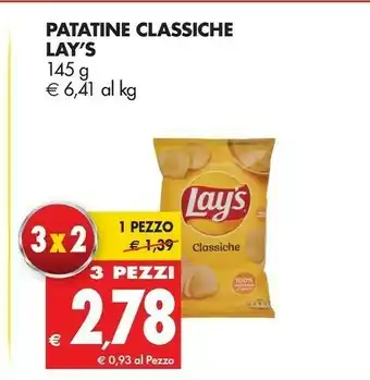 Tigros Lay's - Patatine Classiche 145 G(ml) offerta