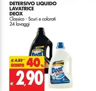 Tigros Deox Detersivo Liquido Lavatrice offerta