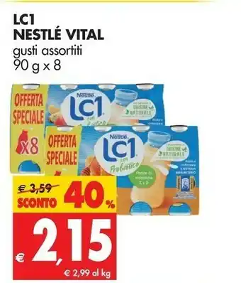 Tigros Nestlè LC1 Vital Multifrutti X8 720 G(ml) offerta
