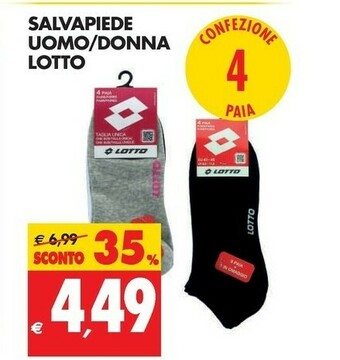 Lotto Salvapiede Uomo/donna