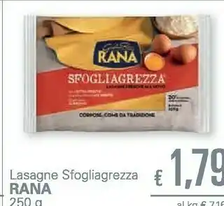 Unes Rana Lasagne Sfogliagrezza 250 G offerta