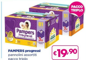 Acqua & Sapone Pampers Progressi Pannolini offerta