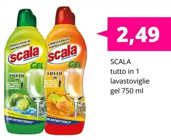 Acqua & Sapone Scala Tutto In 1 Lavastoviglie Gel 750 Ml offerta