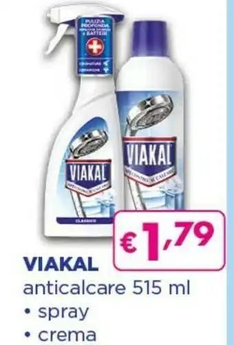 Acqua & Sapone Viakal Anticalcare Spray 515 Ml offerta