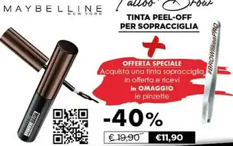 Acqua & Sapone Maybelline Tinta Peel-off Per Sopracciglia offerta