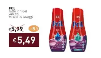 Prezzemolo e Vitale PRIL Tutto in 1 Gel vari tipi ml 630 35 Lavaggi offerta
