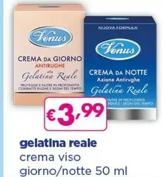 Acqua & Sapone Venus Gelatina Reale Crema Viso Giorno/notte offerta