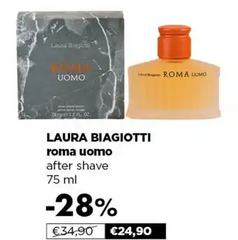 Acqua & Sapone Laura biagiotti Roma Uomo Dopobarba 75 Ml offerta