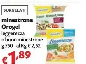 Pam Orogel Minestrone Leggerezza Il Benessere offerta