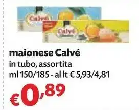 Pam Calvè Maionese Classica 150 G(ml) offerta