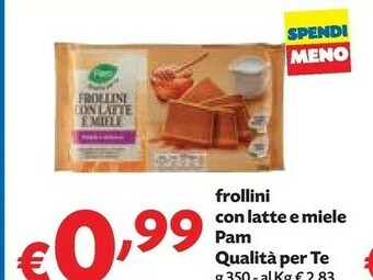 Pam Frollini Con Latte E Miele offerta