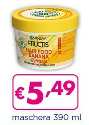 Acqua & Sapone Garnier Fructis Hair Food Maschera offerta