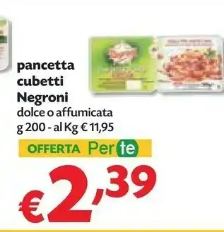 Pam Negroni Pancetta Affumicata A Cubetti offerta