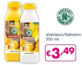 Acqua & Sapone Garnier Fructis Hair Food Shampoo/ Balsamo offerta