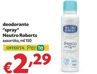 Pam Neutro Roberts Deodorante offerta