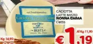 Crai Nonna Emma Caciotta Latte Misto offerta