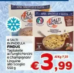 Crai Findus Tagliatelle Ai Funghi Porcini E Champignon 4 Salti In Padella offerta