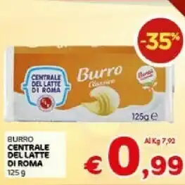 Crai Centrale del latte di roma Burro 125 G offerta