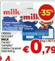 Crai Milk - Crema Dessert Al Cacao 500 G(ml) offerta