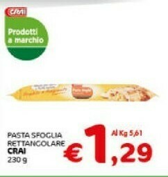 Crai Crai - Pasta Sfoglia Rotonda 230 G(ml) offerta