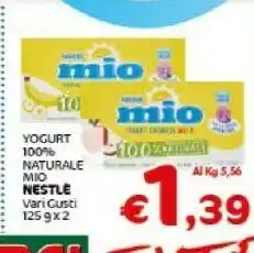Crai Nestlè Nestle Mio Yogurt 100% Naturale offerta