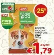 Crai Crai Biscotti Croccantini Randy Dog offerta