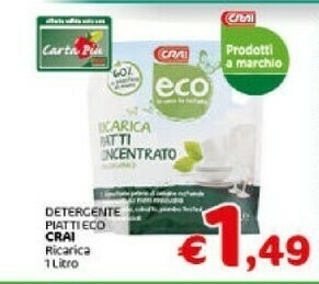Crai Crai Detergente Piatti Eco offerta