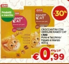 Crai Crai Croccantini Con Verdure Randy Cat offerta