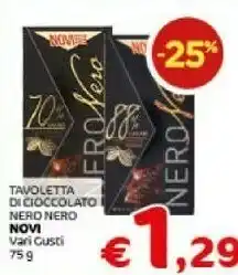 Crai Novi Tavoletta Di Cioccolato Nero offerta