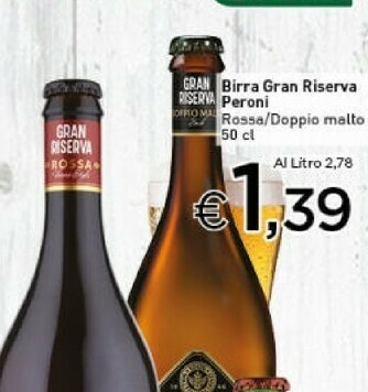 Crai Peroni Peroni - Birra Rossa Gran Riserva 500 g(ml) offerta