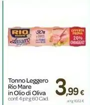Carrefour Rio Mare Leggero Tonno All'Olio Extravergine Di Oliva offerta