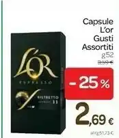 Carrefour L'or Capsule offerta