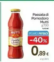 Carrefour Mutti Passata Di Pomodoro offerta