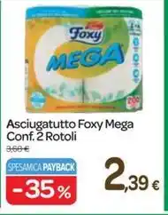 Asciugatutto Foxy Mega Conf. 2 Rotoli