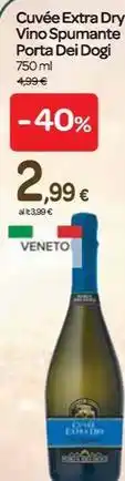 Carrefour Express Cuvée Extra Dry Vino Spumante Porta Dei Dogi 750 ml offerta