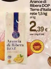 Carrefour Express Arance di Ribera DOP Terre d'Italia rete 1,5 kg offerta