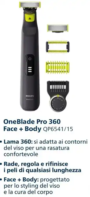 Schiavotto OneBlade Pro 360 Face + Body QP6541/15 offerta