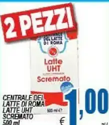 DEM Centrale del latte di roma Latte parzialmente scremato offerta