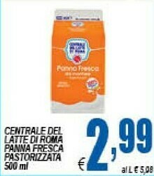 DEM Centrale del latte di roma Latte offerta