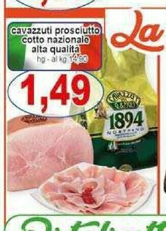 Gros Prosciutto cotto offerta