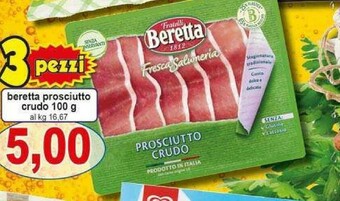 Gros Beretta Prosciutto crudo offerta