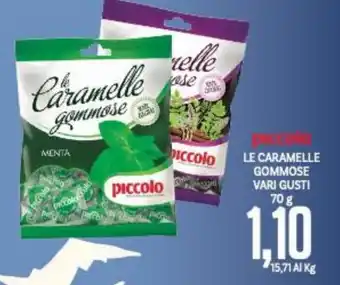 Supermercati Piccolo piccolo LE CARAMELLE GOMMOSE VARI GUSTI 70 g offerta