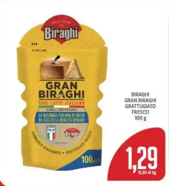 Supermercati Piccolo BIRAGHI GRAN BIRAGHI GRATTUGIATO FRESCO 100 g offerta