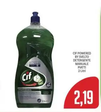 Supermercati Piccolo CIF POWERED BY SVELTO DETERGENTE MANUALE PIATTI 2 Litri offerta