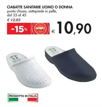 Bennet CIABATTE SANITARIE UOMO O DONNA offerta