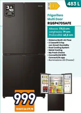 Unieuro Frigorifero Multi Door RQ5P470SAFE offerta